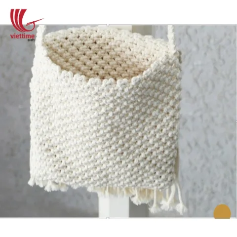 Vintage Handmade White Macrame CrossBody Bags