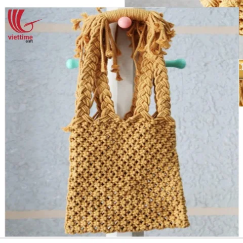 Unique Macrame Shopping Tote Shoulder Bags