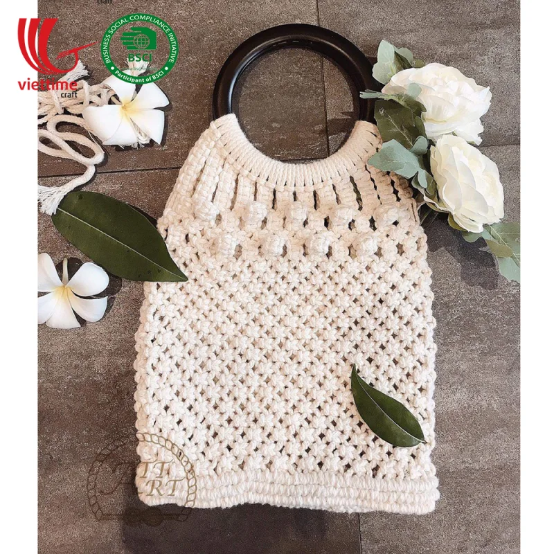 Cream Color Macrame Bag Pattern