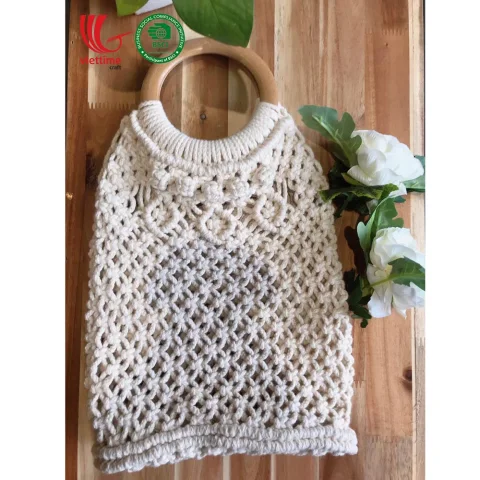 Cream Color Macrame Bag Pattern
