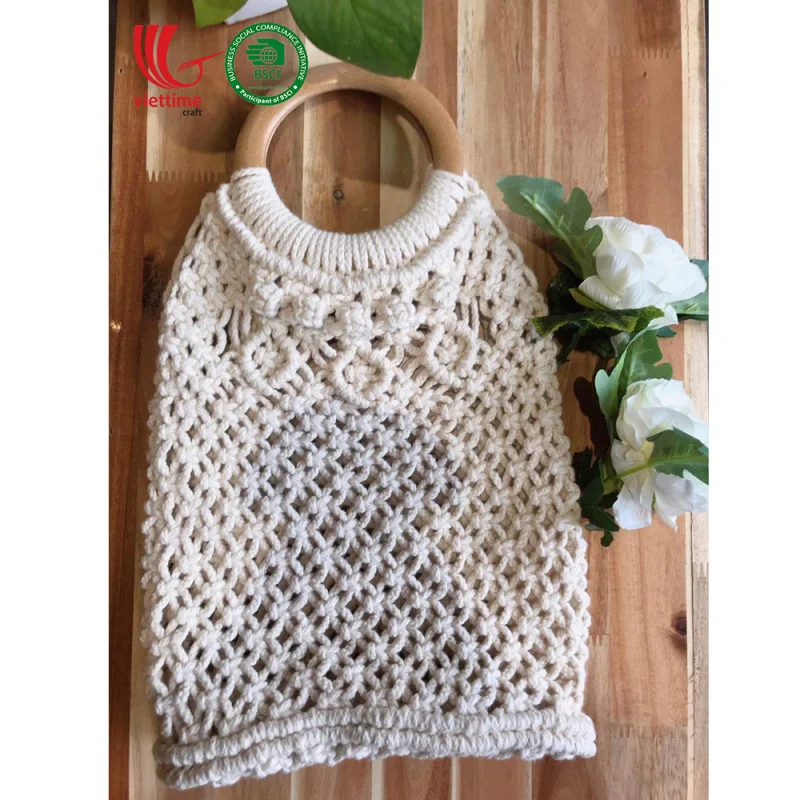 Cream Color Macrame Bag Diy Wholesale