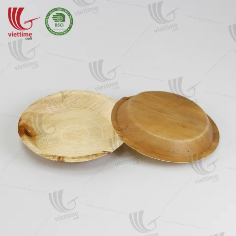 Rattan Export Handcraft foglia di palma Disposable vassoio - REX-MK0118