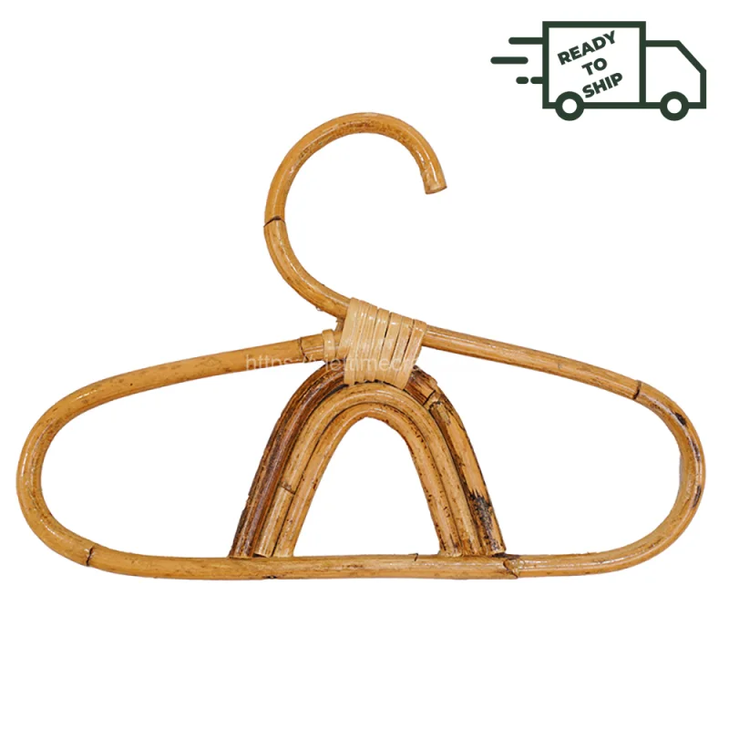 Rainbow Mini Kids Rattan Coat Hanger Big Sale