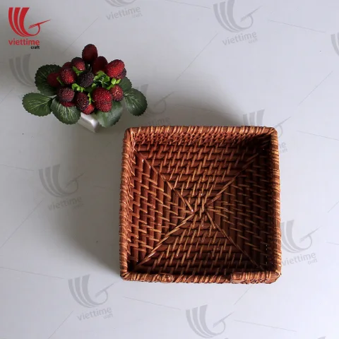 Beautiful Brown Rattan Napkin Holder