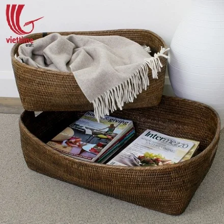 Hand Woven Rattan Home Baskets