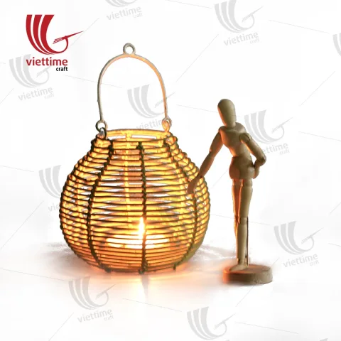 Rattan Export Brown Rattan Lantern Sally Medium - REX-MXVTC034
