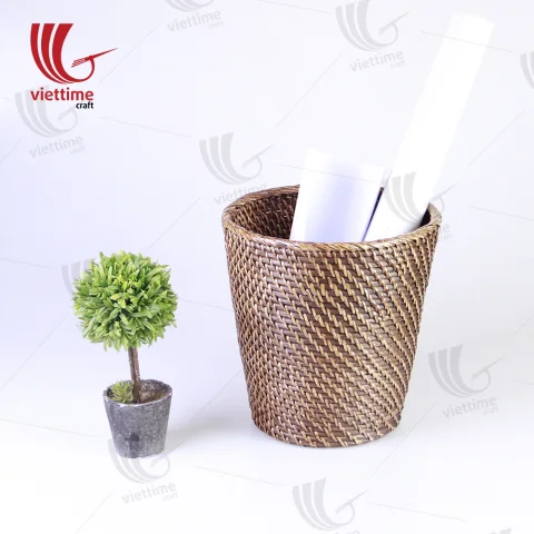 Brown Small Rattan Storage Basket Wholesale
