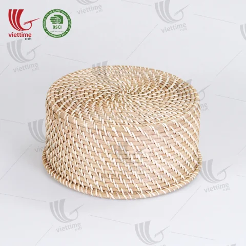 Light Brown Small Rattan Basket