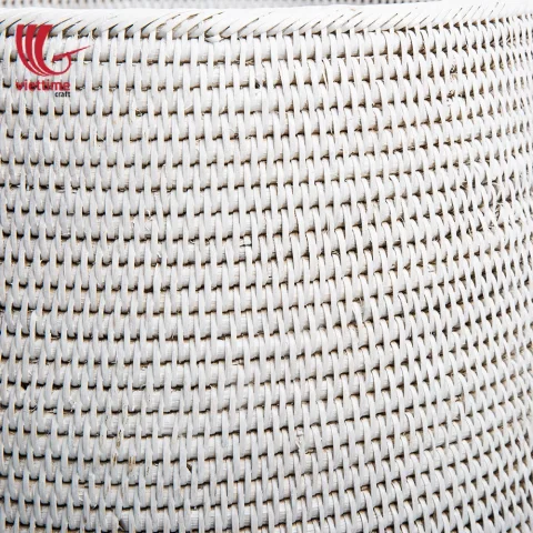 Rattan Laundry Basket Storage Of Dirty Clothes