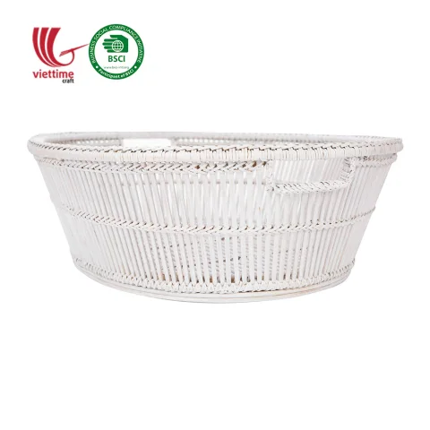 Rattan Export weiß Rattan Aufbewahrungskorb For Fresh Fruit - REX-MXVTC2148