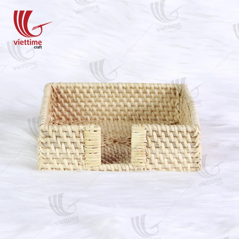 Light Brown Rattan Napkin Holder