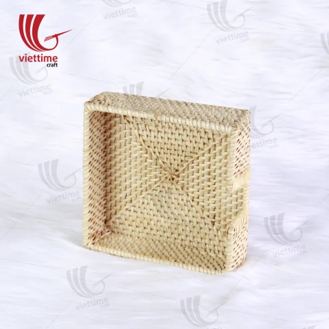 Light Brown Rattan Napkin Holder