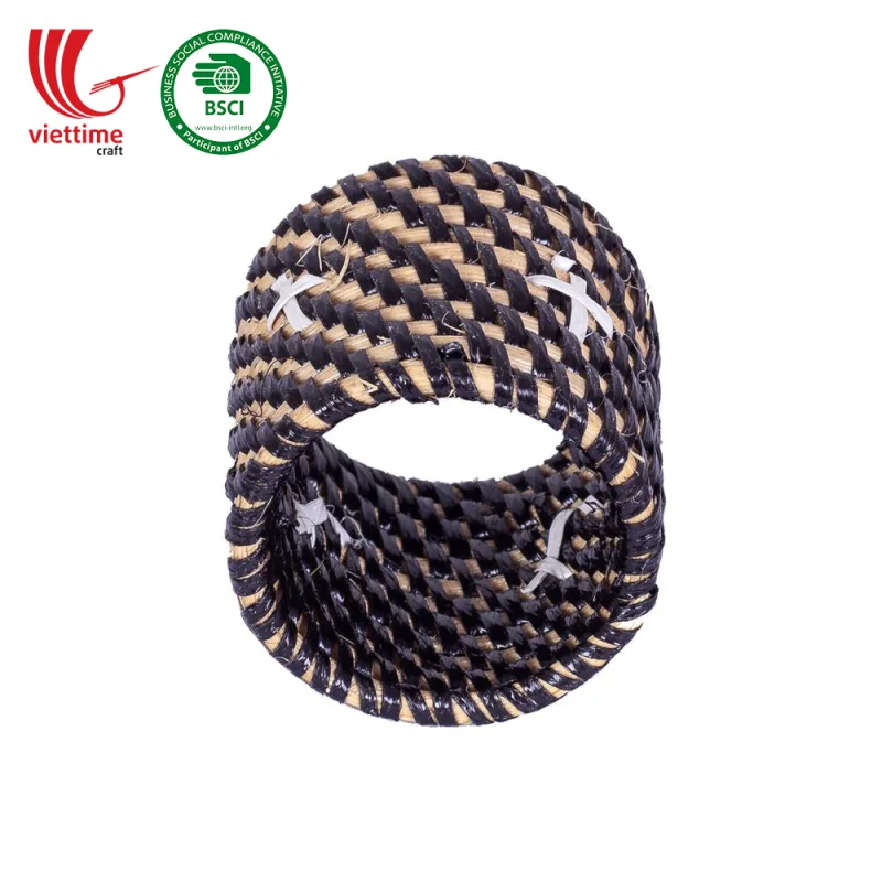 Rattan Napkin Rings With Plastic String