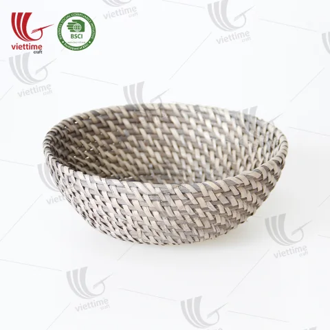 Bowl Shaped Rattan Basket Wholesale
