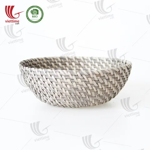 Bowl Shaped Rattan Basket Wholesale