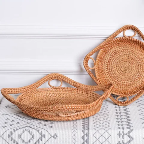 Rattan Tray Set – M00502