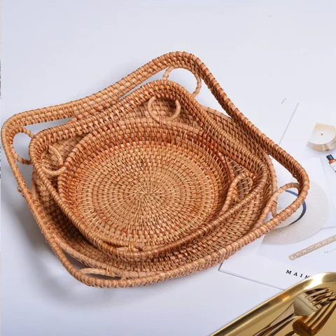 Rattan Tray Set – M00502