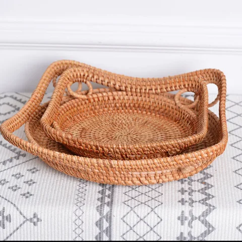 Rattan Tray Set – M00502