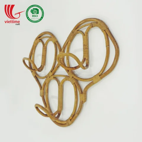 New 2019 Style Rattan Coat Hanger Rack