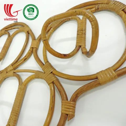 New 2019 Style Rattan Coat Hanger Rack