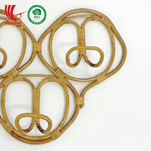 New 2019 Style Rattan Coat Hanger Rack