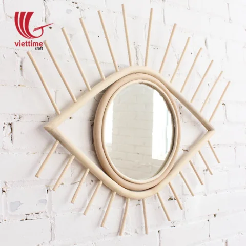 Eye Shape Rattan Mirror Wholesale