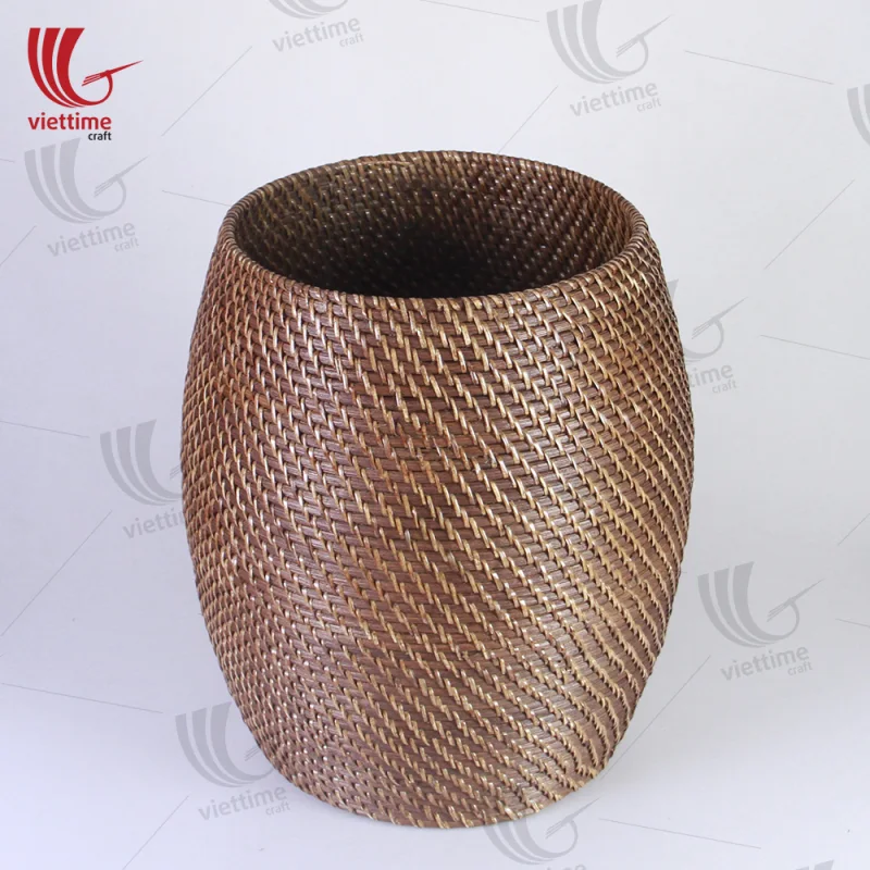 Brown Rattan Laundry Basket Wholesale