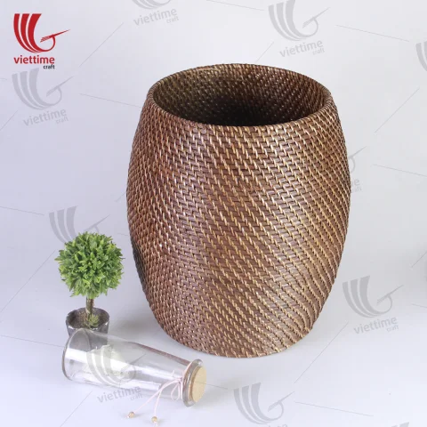 Brown Rattan Laundry Basket Wholesale