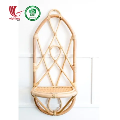New Design Hanging Rattan Shelf Rack
