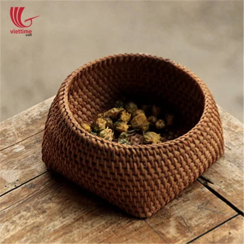 Rattan Export Small Rattan Candy Storage Wholesale - REX-MXVTC64101