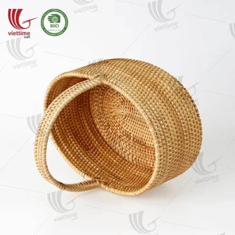 Rattan Picnic Basket With Handle Wholesale