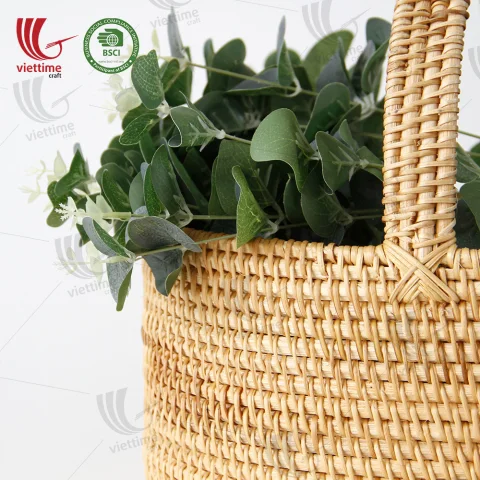 Rattan Picnic Basket With Handle Wholesale