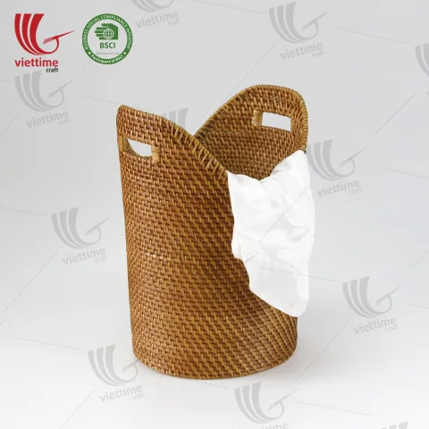 Rattan Export Handwoven Rattan Laundry Basket With Handle - REX-MXVTC6948312