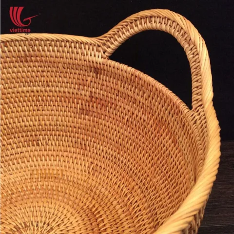 Useful Rattan Storage Basket With Handle
