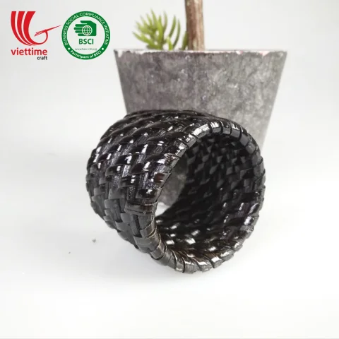 Weaved Rattan Napkin Rings SET Of 4