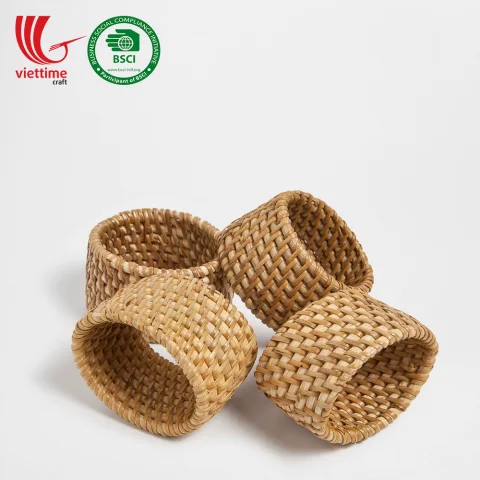 Rattan Export Wedding Table Decor Rattan Napkin Rings - REX-MXVTC8498414