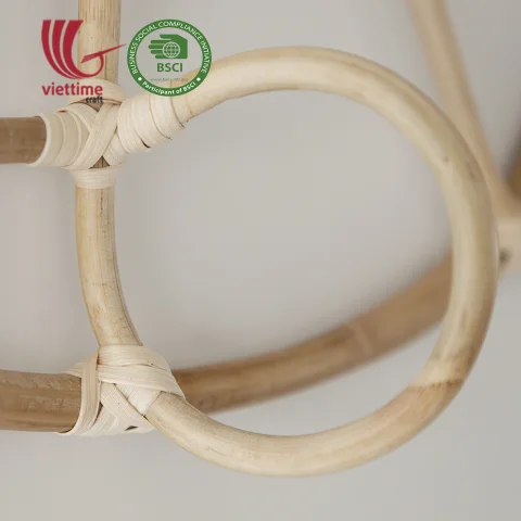 Round Rattan Coat Rack With Hook