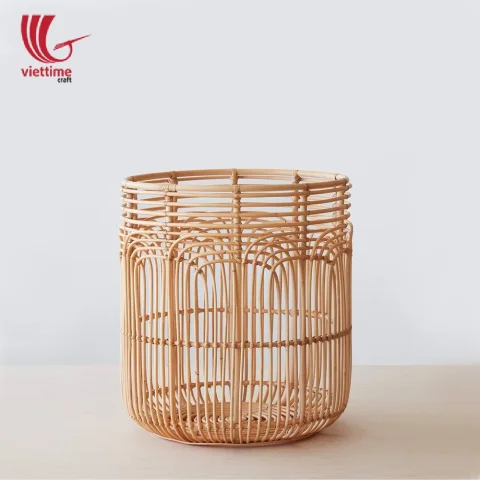 Open Weave Rattan Laundry Basket