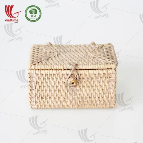 Rectangle Rattan Storage Box Wholesale