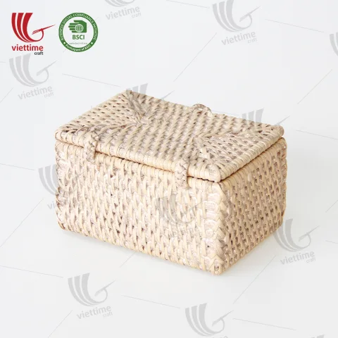 Rectangle Rattan Storage Box Wholesale