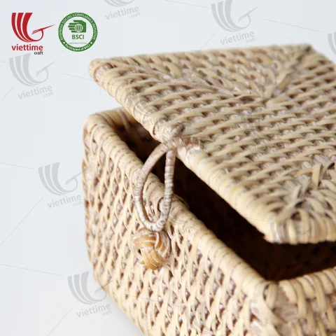 Rectangle Rattan Storage Box Wholesale