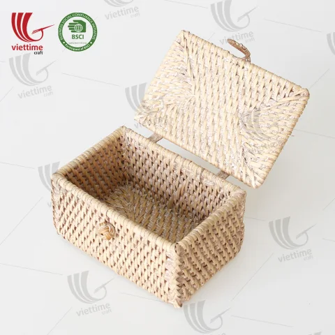 Rectangle Rattan Storage Box Wholesale