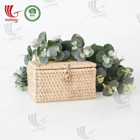 Rectangle Rattan Storage Box Wholesale