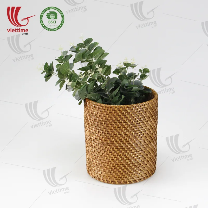 Handwoven Round Rattan Basket Wholesale