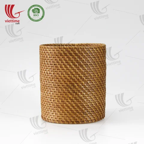 Handwoven Round Rattan Basket Wholesale