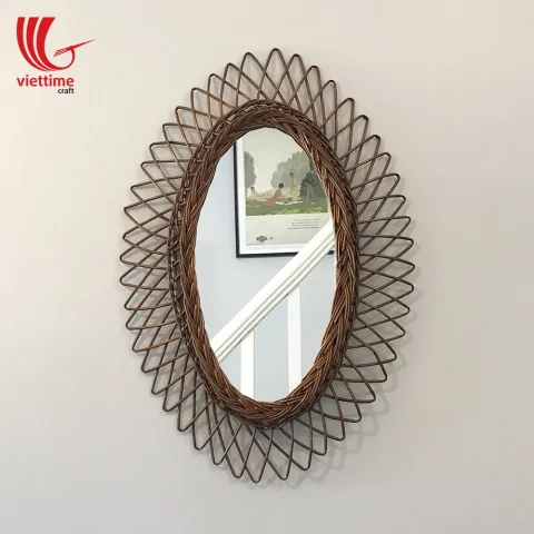 Classic Styled Rattan Mirror Decor Wholesale