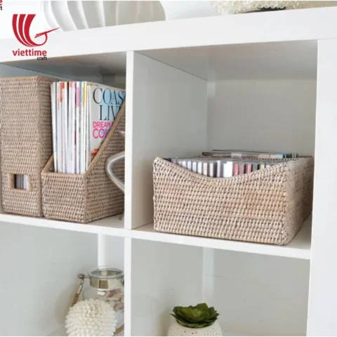 Weaving Rattan Multifunction Storage Basket