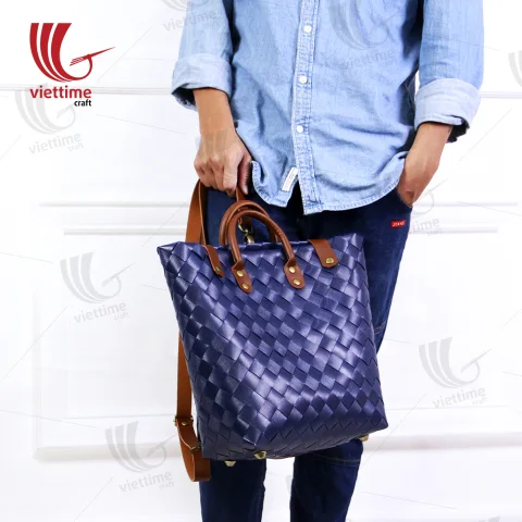 New Design Violet Plastic Backpack Bag