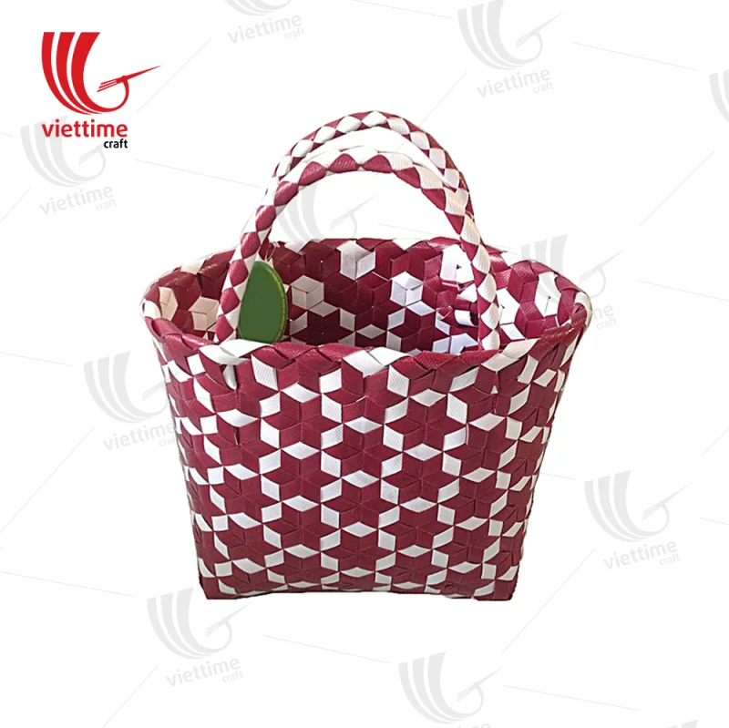 Woven Plastic Basket Bag Wholesale