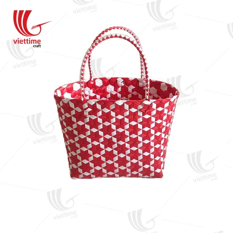 Woven Plastic Basket Bag Wholesale
